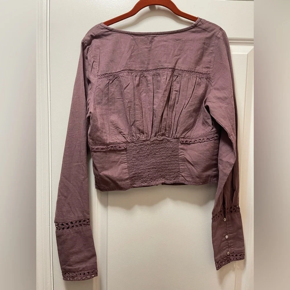 NWOT Free People Roan Roug Joi Woven Square Neck Top